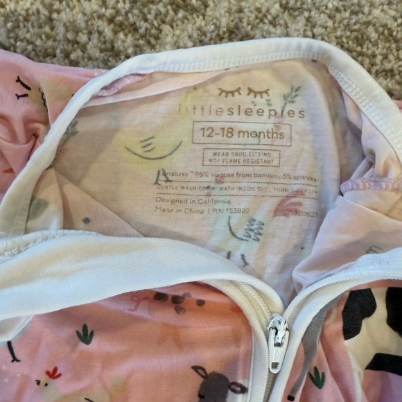 Little Sleepies Farm Animal Print Kids Onesie - Picture 3 of 3